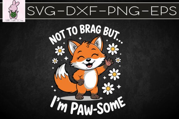 Download I'm Paw-some Fox Animal Lovers SVG - Love Collection